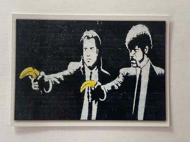 Banksy Original Exhibit Postcard