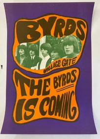 The Byrds 1967 Village Gate Concert Poster 1st Printing