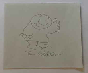 Tom Wilson Signed Original Ziggy Comic Art Drawing