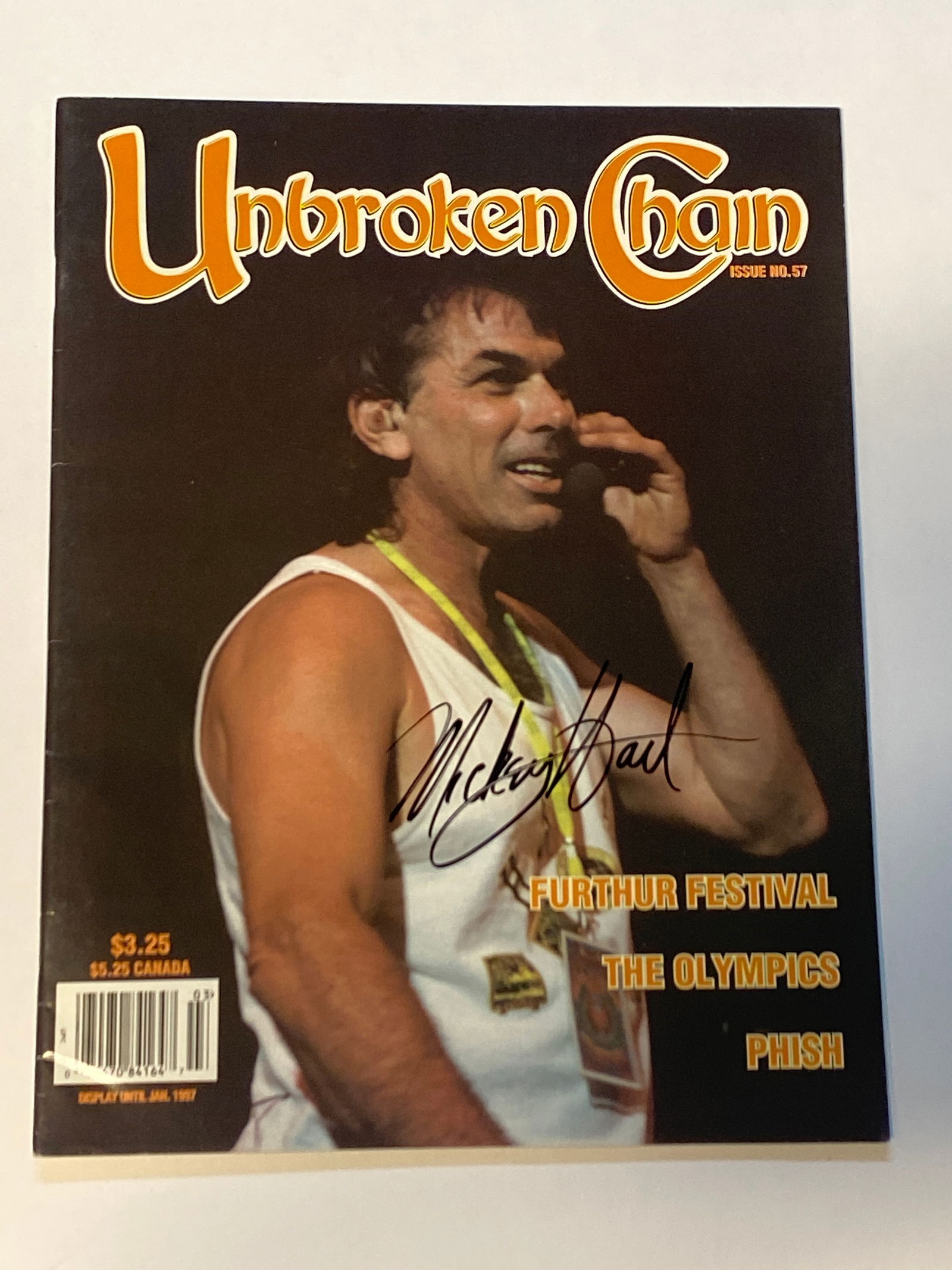 Mickey Hart Grateful Dead Signed Unbroken Chain Magazine (1 of 1)