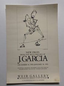 Jerry Garcia Grateful Dead Art Exhibit Poster