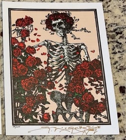 Stanley Mouse Signed Grateful Dead Blotter Art