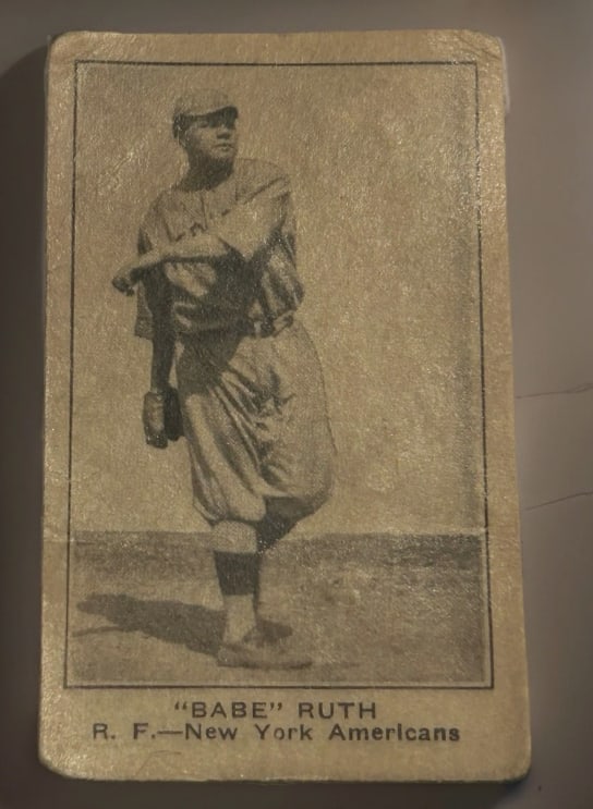 Babe Ruth Baseball Card (1 of 2)