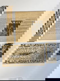 Jimi Hendrix 1960's Rock and Roll Ephemera