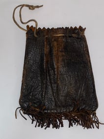 19th Century Native American Hide Bag