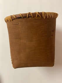 19th Century Native American Birch Bark Basket