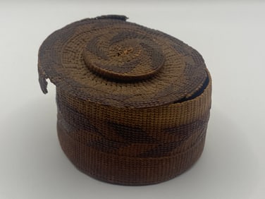 Antique 19th Century Pomo Round Valley Native American Basket