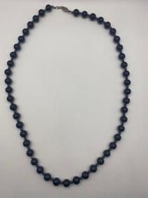 Vintage Native Ameican Black Obsidian Necklace
