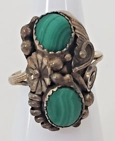 Antique Native American Sterling Silver Turquoise Rings