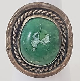 Antique Native American Sterling Silver Turqouise Rings