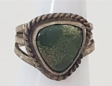 Antique Native American Sterling Silver Turquoise Rings