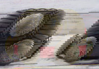 Antique Native American Navajo Buffalo Nickel Concho Belt