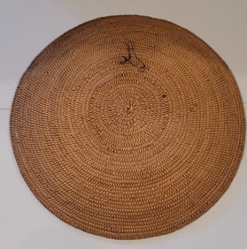 Antique Northern California Pomo Indian Large Woven Backet