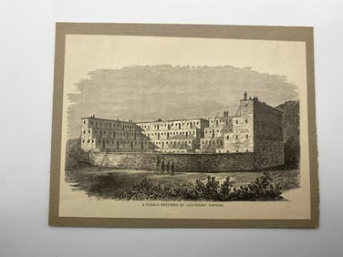 Antique Browns Brothers Pueblo Magazine Illustration