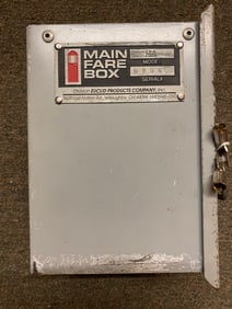 Vintage Main Fare Box Model M4 Coin Op Vault
