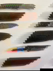 Damascus Steel Knife Lot