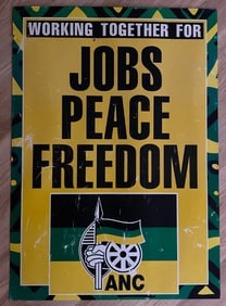 Nelson Mandela ANC South Africa Election Poster