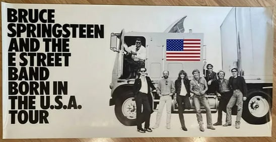 Bruce Springsteen 1984 Born in The USA Concert Poster 1st Printing