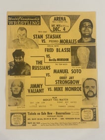 Professional Wrestling Vintage Event Flyer