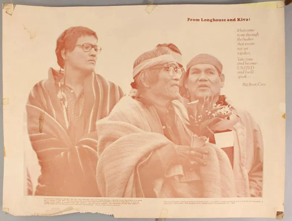 Cree Nation Native American Tribal Poster: Measures 17.5x23