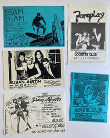 1980's Punk Rock Concert Flyers
