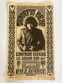Grateful Dead 1966 Fillmore Concert Poster 1st Printing