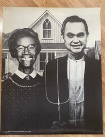 Shirley Chisholm and George Wallace Yippie 1960's Counter Culture Poster
