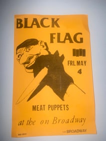 Black Flag & Meat Puppets Concert Flyer
