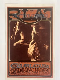 The Charlatans 1967 Family Dog Concert Poster Signed