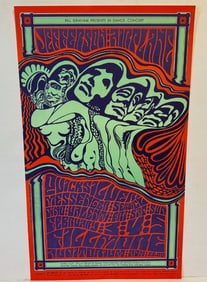 Jefferson Airplane 1967 Fillmore BG-48 Concert Poster