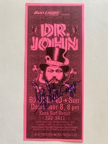 Dr. John Autographed Concert Handbill