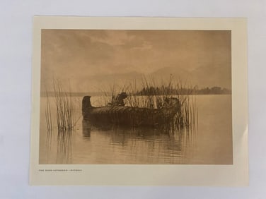 Edward Curtis 1950's Plate Print