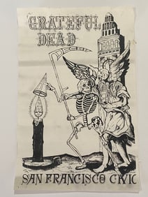Grateful Dead Dec 28th SF Civic Center Concert Poster