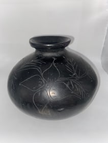 Native American Black on Black Pueblo Pottery