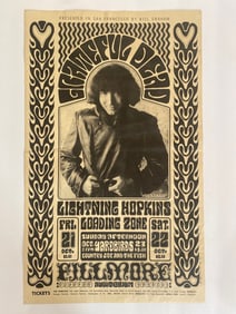 Grateful Dead 1966 Fillmore Concert Poster 1st Printing