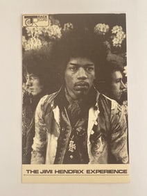 Jimi Hendrix experience 1967 track records promo card