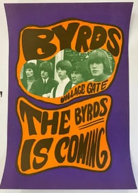 The Byrds 1967 Village Gate Concert Poster 1st Printing