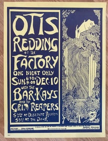 Otis Redding 1967 The Factory Concert Poster