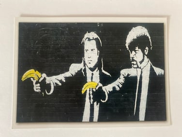 Banksy Original Exhibit Postcard