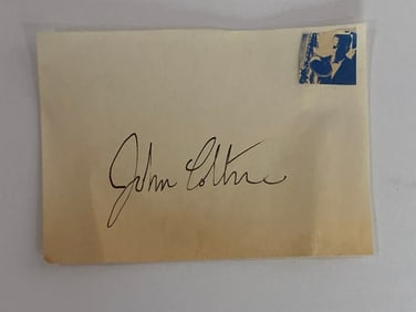 John Coltrane Autograph