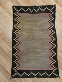 19th Century Native American Transitional Period Navajo Rug