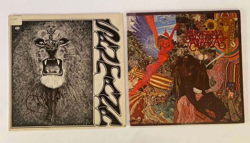 Carlos Santana Signed Record Albums (1 of 3)