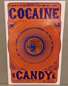 Robert Crumb 1967 Cocaine Candy Poster
