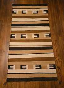 Antique Navajo Hand Woven Rug