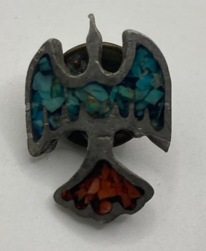 Antique Native American Hopi Silver Eagle Pin (1 of 3)