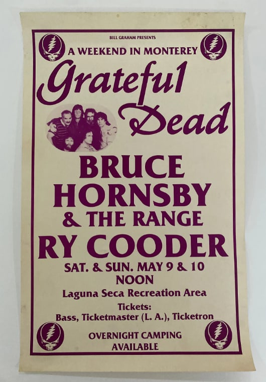 GRATEFUL DEAD 1987 LAGUNA SECA Concert Poster (1 of 1)