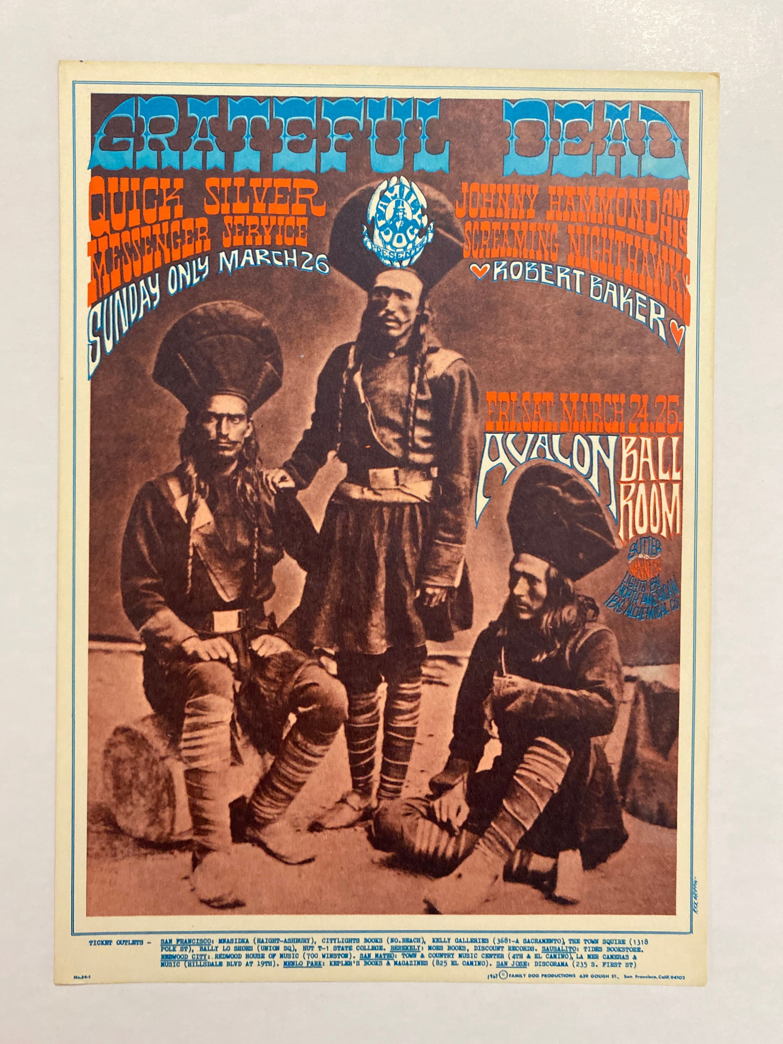 Grateful Dead 1967 Family Dog Postcard (1 of 2)