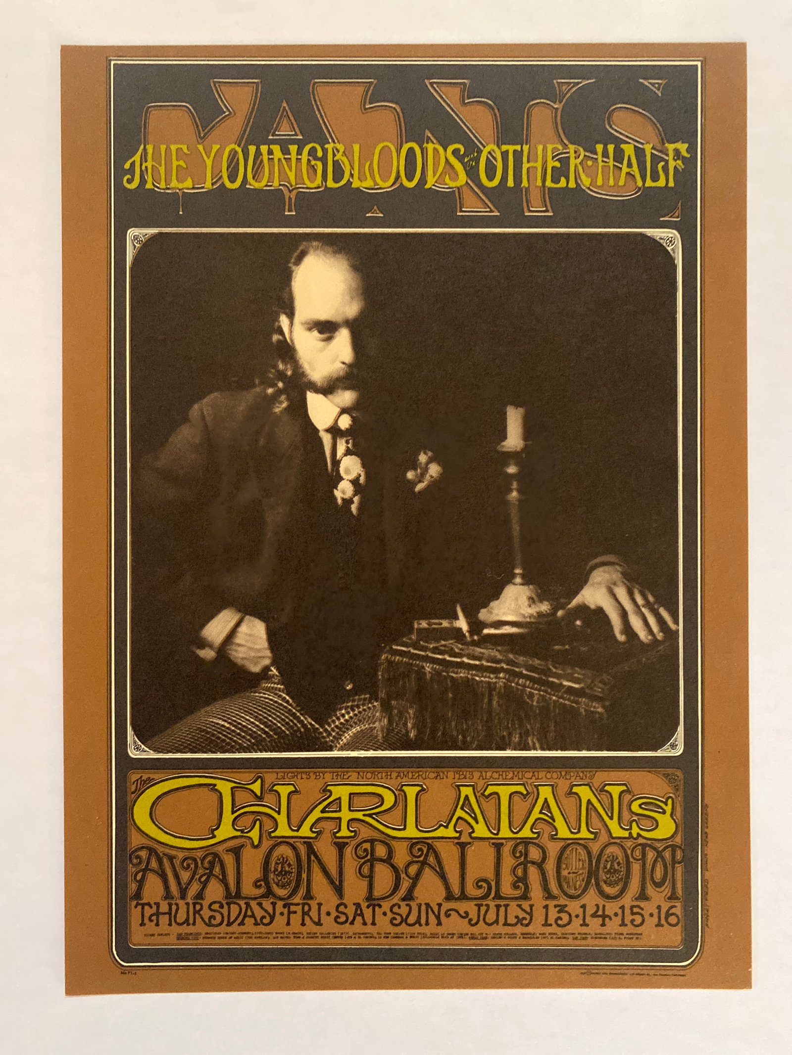 Charlatans 1967 Family Dog Postcard: 1st Printing FD71