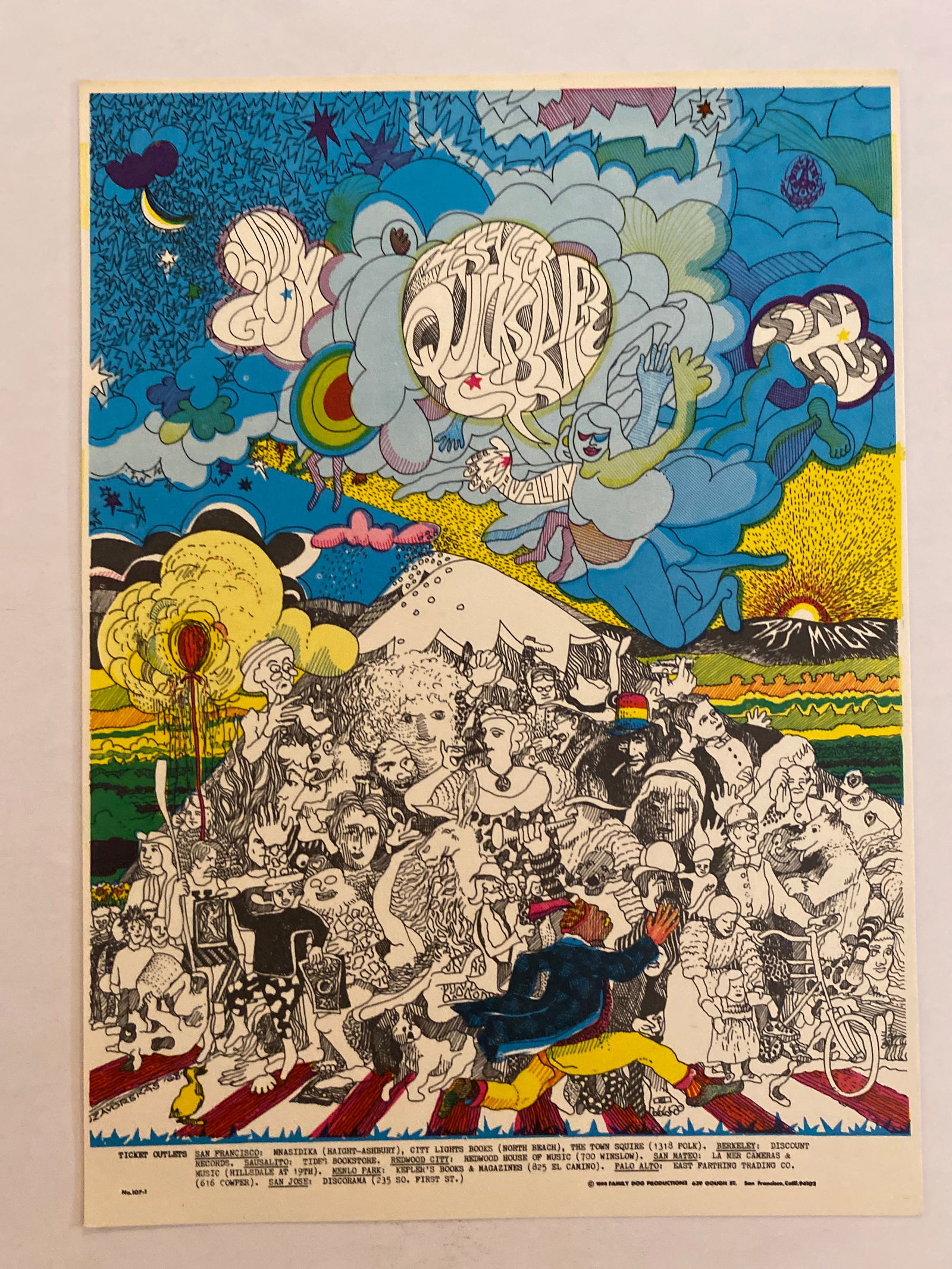 Buddy Guy 1968 Family Dog Postcard: 1st Printing FD107