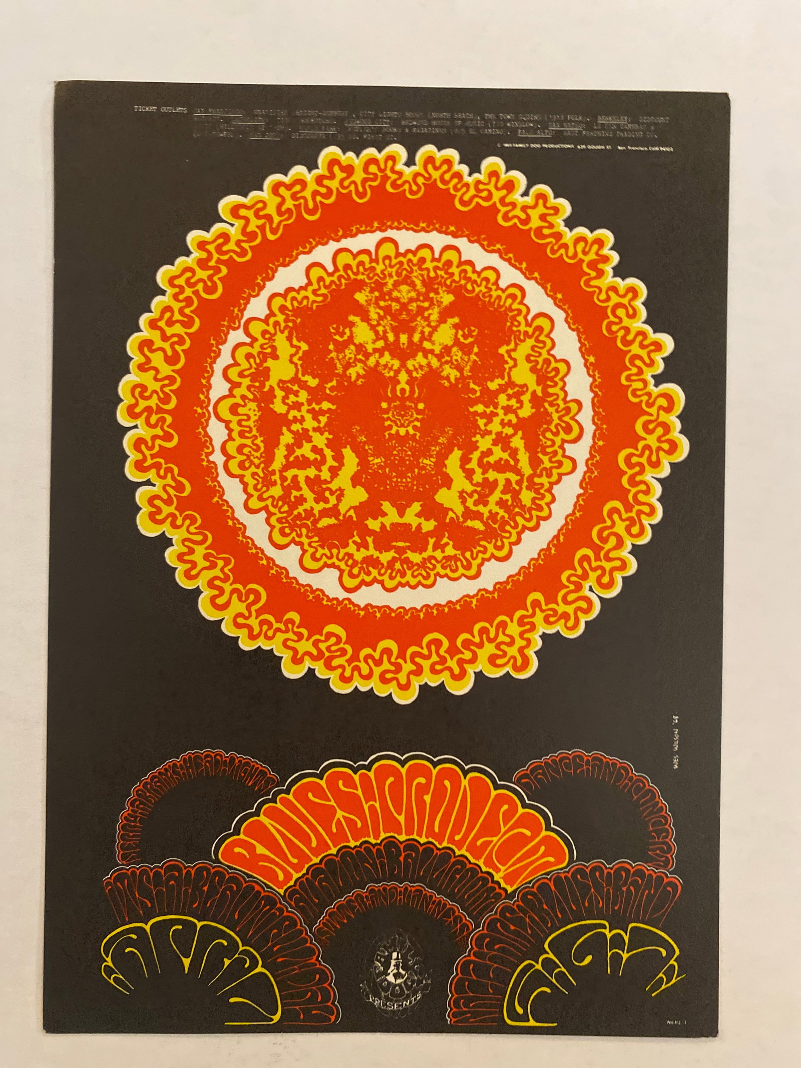 Blues Project 1968 Family Dog Postcard: 1st Printing FD113